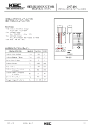 Datasheet 2N5400 manufacturer KEC
