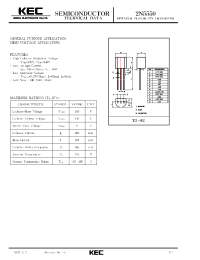 Datasheet 2N5550 manufacturer KEC