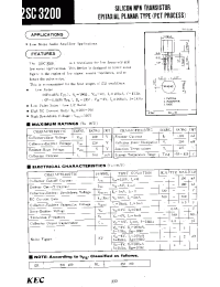 Datasheet 2SC3200 manufacturer KEC