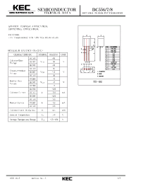 Datasheet BC557 manufacturer KEC