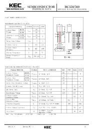 Datasheet BC560 manufacturer KEC