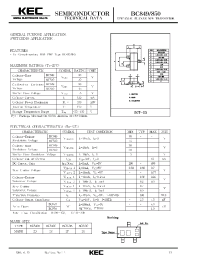 Datasheet BC849 manufacturer KEC