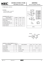 Datasheet KDR701S manufacturer KEC