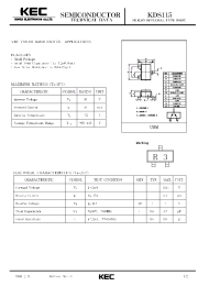 Datasheet KDS115 manufacturer KEC