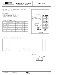 Datasheet KDV173 manufacturer KEC