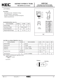 Datasheet KDV262 manufacturer KEC