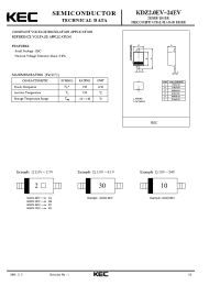 Datasheet KDZ4.3EV manufacturer KEC