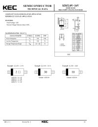 Datasheet KDZ4.3V manufacturer KEC