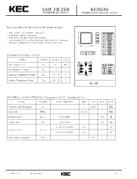 Datasheet KF325AS manufacturer KEC