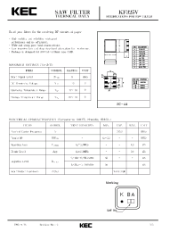 Datasheet KF325V manufacturer KEC