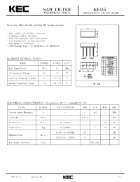 Datasheet KF415 manufacturer KEC