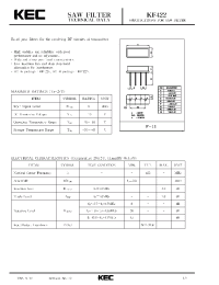 Datasheet KF422V manufacturer KEC