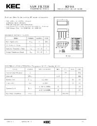 Datasheet KF444V manufacturer KEC
