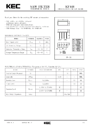 Datasheet KF448V manufacturer KEC
