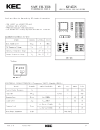 Datasheet KF455 manufacturer KEC