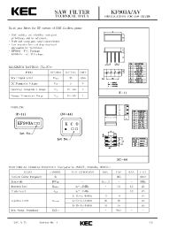 Datasheet KF903A manufacturer KEC