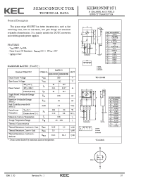 Datasheet KHB019N20F1 manufacturer KEC