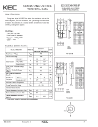 Datasheet KHB5D0N50P manufacturer KEC
