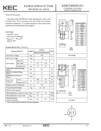 Datasheet KHB7D0N65P1 manufacturer KEC
