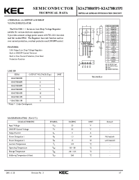 Datasheet KIA278R05PI manufacturer KEC
