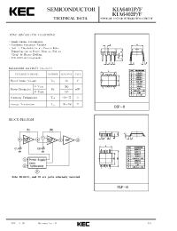 Datasheet KIA6401 manufacturer KEC