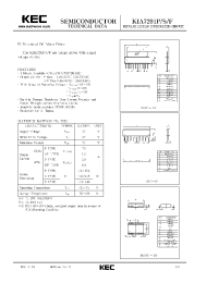 Datasheet KIA7291S manufacturer KEC