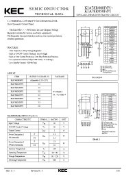 Datasheet KIA78R025F manufacturer KEC
