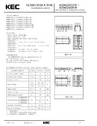 Datasheet KID65501P manufacturer KEC