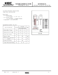 Datasheet KN2222A manufacturer KEC