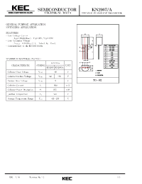 Datasheet KN2907 manufacturer KEC