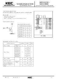 Datasheet KRA104M manufacturer KEC