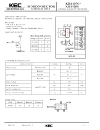 Datasheet KRA107S manufacturer KEC