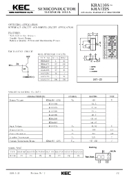 Datasheet KRA117S manufacturer KEC