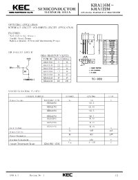 Datasheet KRA118M manufacturer KEC