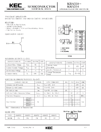 Datasheet KRA312 manufacturer KEC