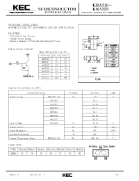 Datasheet KRA320 manufacturer KEC
