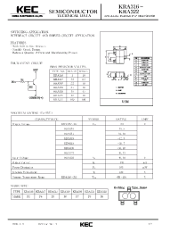 Datasheet KRA322 manufacturer KEC