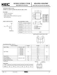 Datasheet KRA555E manufacturer KEC