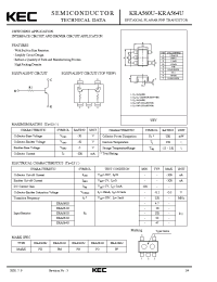 Datasheet KRA562U manufacturer KEC