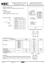 Datasheet KRA568U manufacturer KEC