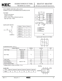 Datasheet KRA723T manufacturer KEC