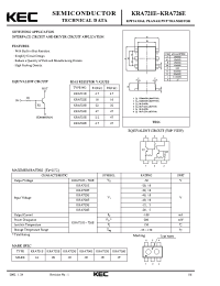 Datasheet KRA724E manufacturer KEC