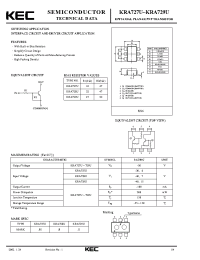 Datasheet KRA727U manufacturer KEC