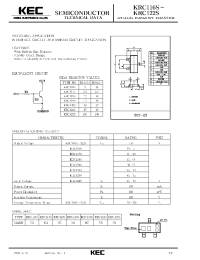 Datasheet KRC117S manufacturer KEC