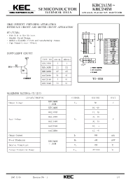 Datasheet KRC241M manufacturer KEC