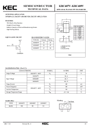 Datasheet KRC407V manufacturer KEC