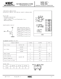 Datasheet KRC409 manufacturer KEC