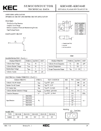 Datasheet KRC410E manufacturer KEC