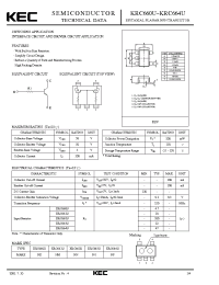 Datasheet KRC662U manufacturer KEC