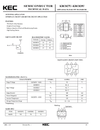 Datasheet KRC827U manufacturer KEC